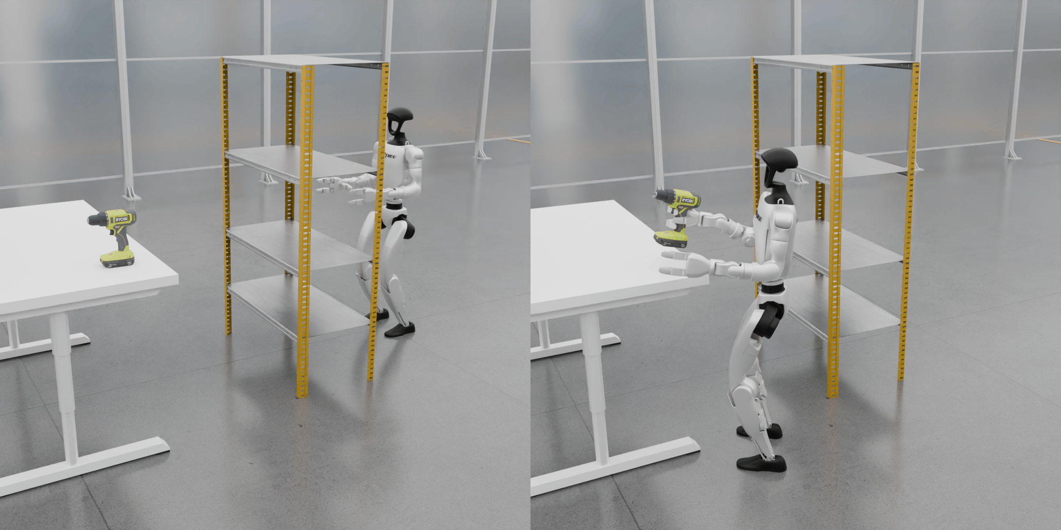 Obstacle-Aware Pick Drill task snapshots